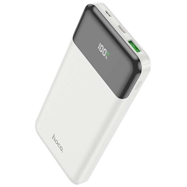 Зовнішній акумулятор Hoco J102 Cool figure 10000 mAh (22.5W) білий від компанії da1 - фото 1