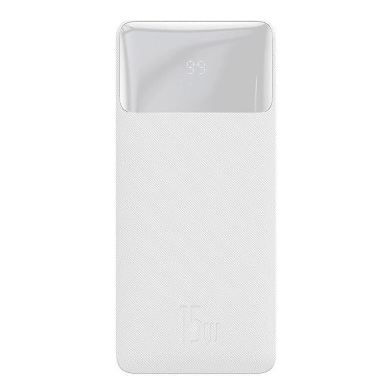 Зовнішній акумулятор (Power Bank) Baseus Bipow Digital Display 10000 mAh 15W White (PPDML-I02) від компанії da1 - фото 1