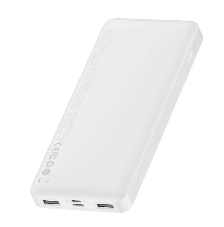 Зовнішній акумулятор (Power Bank) Baseus Bipow Overseas 15 W 10000 mAh білий PPBD050002 / PPBD10 від компанії da1 - фото 1