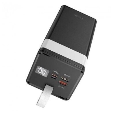 Зовнішній акумулятор Power Bank HOCO J86A 50000 mAh PD20W+QC3.0 22.5W Чорний від компанії da1 - фото 1