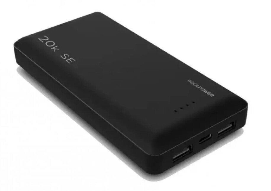 Зовнішній акумулятор Real Power Bank SE 20000 mAh PB-20k USB Type-C від компанії da1 - фото 1