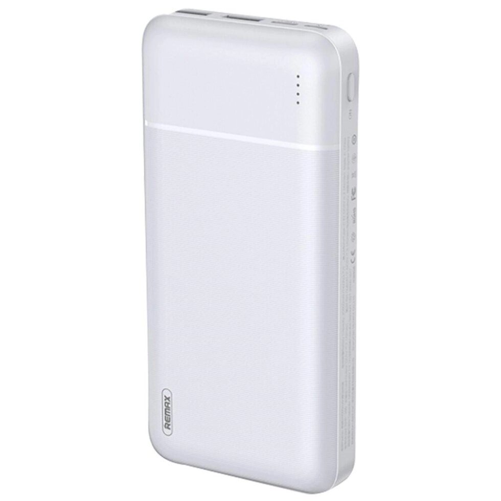 Зовнішній акумулятор REMAX Lango 20000 mAh RPP-166 Power Bank білий від компанії da1 - фото 1