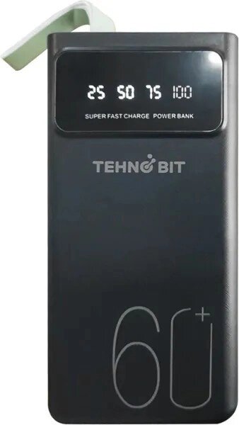 Зовнішній акумулятор Tehno Bit TB-701-60 60000 mAh 2.4 A 2 USB LED ліхтар від компанії da1 - фото 1