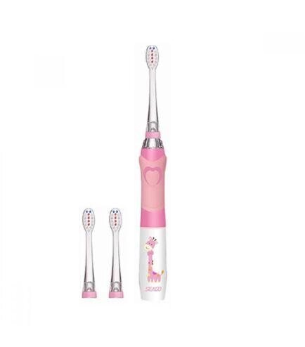 Зубна щітка SEAGO kids SG977 / DC050 / EK6 pink with light від компанії da1 - фото 1