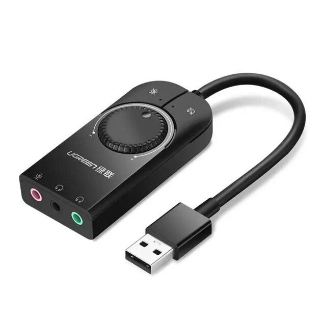 Звукова карта UGREEN CM129 USB External Stereo Sound Adapter 15 см (UGR-40964) від компанії da1 - фото 1