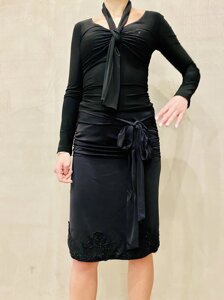Блуза жіноча Balizza чорна з довгим рукавом