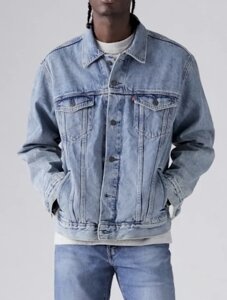 Куртка чоловіча блакитна джинсова Levi's mavi Galactika