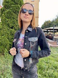 Куртка жіноча джинсова приталена сіра Richmond