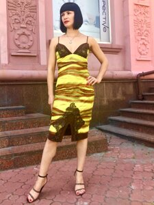 Плаття нічне жіноче літнє яскраве Balizza міді модне стильне сучасне