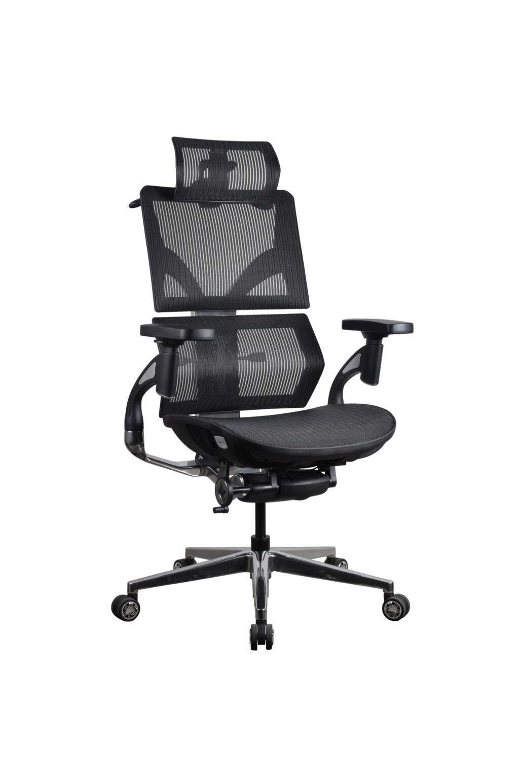Ергономічне крісло Hacker із сітки чорне від компанії Ерголайф - фото 1