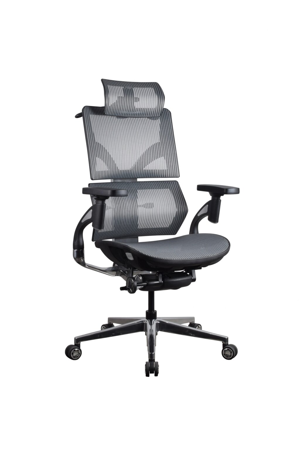 Ергономічне крісло Hacker із сітки сіре від компанії Ерголайф - фото 8