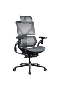 Ергономічне крісло Hacker із сітки сіре