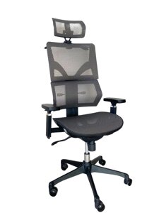 Офісне крісло Basic сітчасте сіре
