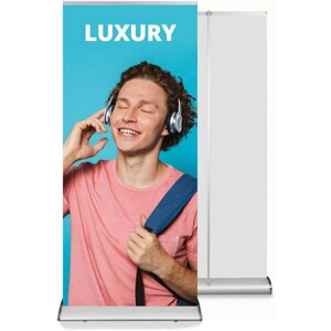 Рол-ап 100x200см Люкс Roll-up Lux мобільний виставковий стенд Everest RB