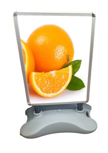 Вуличний рекламний штендер із пружиною, виносний щит на пружинній амортизації