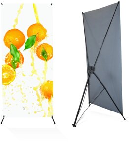 X-Баннер 120x200см Black мобільний виставковий стенд павук Everest RB