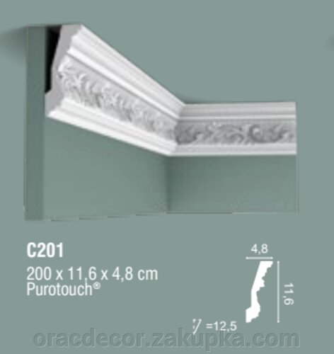 Гибкий карниз из полиуретана ORAC DECOR (Орак Декор) C201F купить