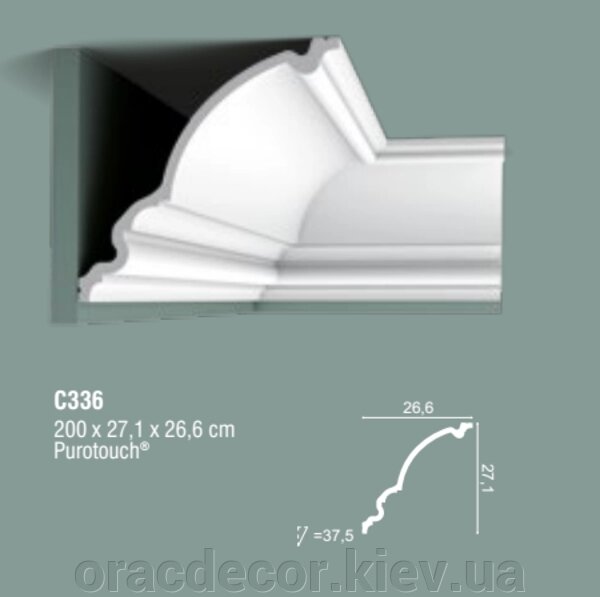 C336 Потолочные полиуретановые карнизы ORAC DECOR (Орак Декор)  C336 ##от компании## Интернет-магазин "ORAC DECOR" - ##фото## 1