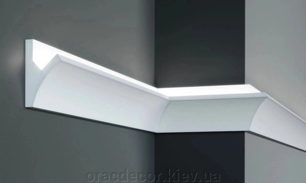 KD 407 Карниз стельовий для прихованого освітлення від компанії Інтернет-магазин "ORAC DECOR" - фото 1
