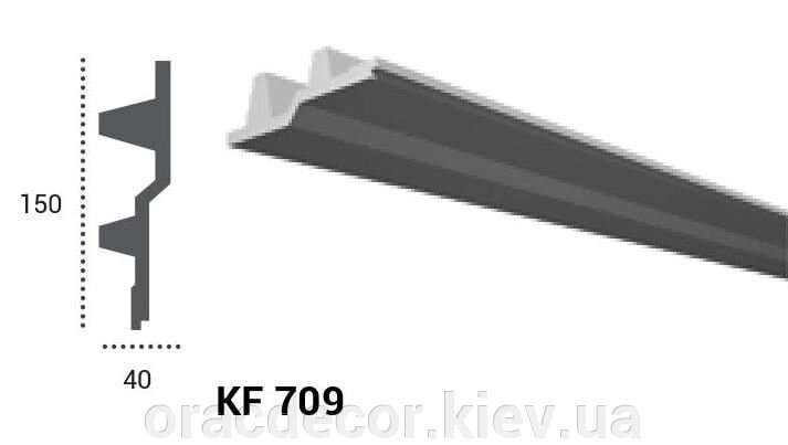 KF 709 Карниз стельовий для прихованого освітлення від компанії Інтернет-магазин "ORAC DECOR" - фото 1