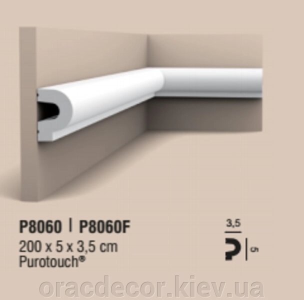 P8060 Декоративная лепнина из полиуретана и дюрополимера ORAC DECOR (Орак Декор) від компанії Інтернет-магазин "ORAC DECOR" - фото 1