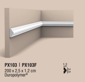 PX103F гнучкий молдинг Orac Axxent