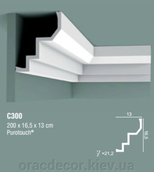 C300 стелю карнизи з поліуретану ORAC DECOR (Орак Декор) C300 - характеристики