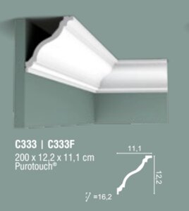 C333 стелю карнизи з поліуретану ORAC DECOR (Орак Декор) C333