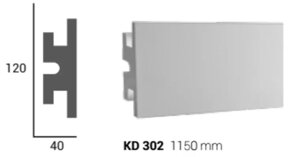 KD 302 Карниз стельовий для прихованого освітлення