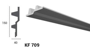 KF 709 Карниз стельовий для прихованого освітлення