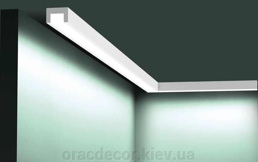 СХ190 гнучкий Карниз стельовий з підсвічуванням LED Орак декор від компанії Інтернет-магазин "ORAC DECOR" - фото 1