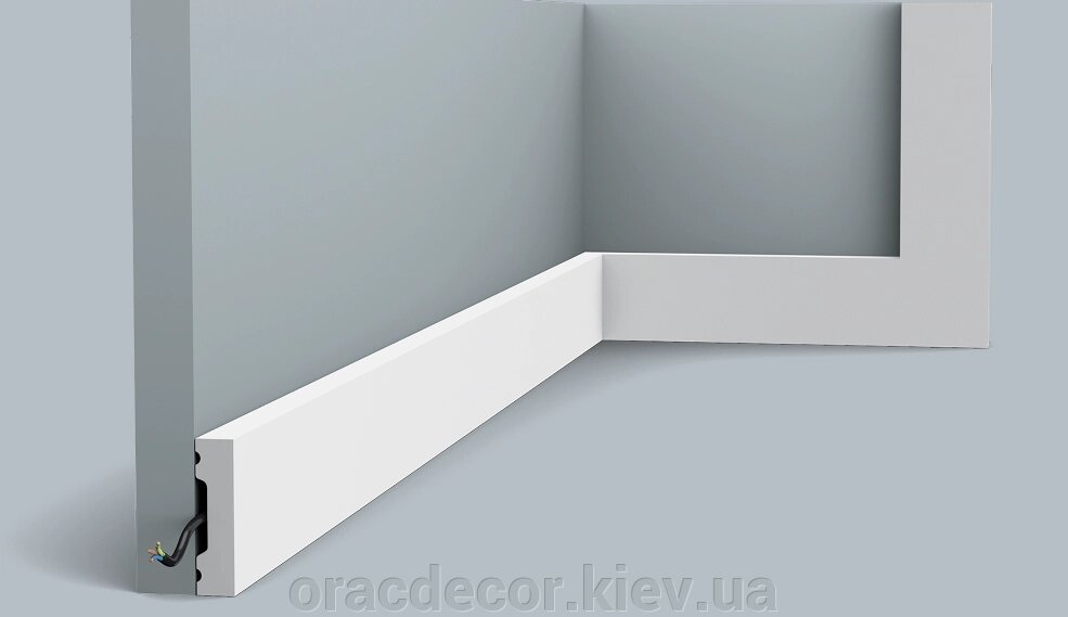 SX162 Гнучкий підлоговий плінтус з поліуретану ORAC DECOR (Орак Декор) від компанії Інтернет-магазин "ORAC DECOR" - фото 1