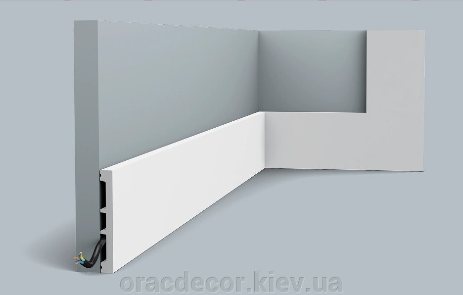 SX163 Гнучкий підлоговий плінтус з поліуретану ORAC DECOR (Орак Декор) від компанії Інтернет-магазин "ORAC DECOR" - фото 1
