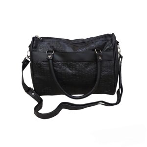 Шкіряна жіноча сумка Borsa Leather K1HB1506334-R1 чорна