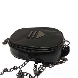 Шкіряна жіноча сумочка BL88868 чорна міні