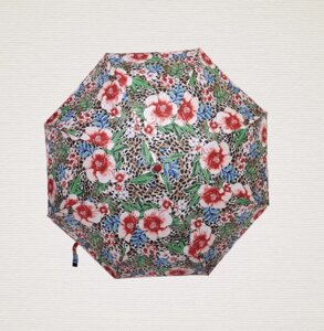 Зонт жіночий складаний від дощу автомат Novel 1345 яскравий квітковий принт мод 3