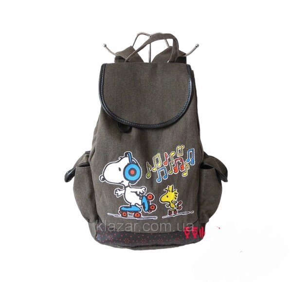 Рюкзак стильний із принтом - інтернет магазин