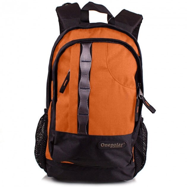 Надійний міський рюкзак Onepolar M1106 Orange Жовтогарячий міцний якісний 25 літрів - переваги