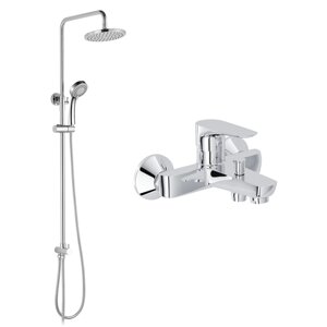 Душовий набір IMPRESE, змішувач для ванни MODUS, душова система без змішувача (f03208201SR+T-15084), хром