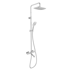 SISTEMA E система душова (термостат для ванни, верхній душ 255*190 мм ABS, ручний душ 100 мм 3 режими, шланг