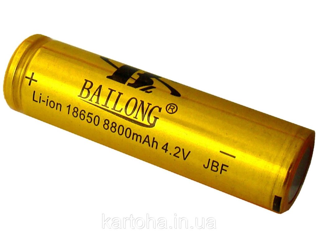 Акумулятор 18650 Bailong Gold 8800 mAh від компанії Інтернет-магазин "Tovar-plus. Com. Ua" - фото 1