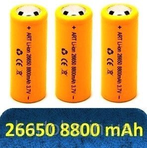 Акумулятор 26650 ART 8800 mAh 3.7V від компанії Інтернет-магазин "Tovar-plus. Com. Ua" - фото 1