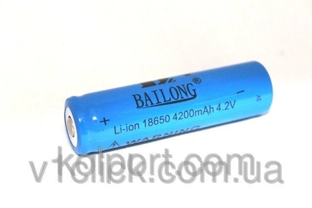 Акумулятор Bailong Li-ion 18650 4200mAh 4.2V від компанії Інтернет-магазин "Tovar-plus. Com. Ua" - фото 1