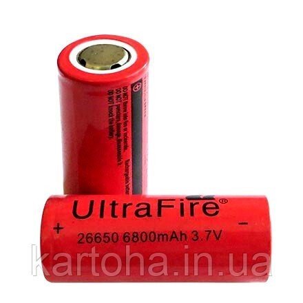 Акумулятор UltraFire 26650 6800 мА/год від компанії Інтернет-магазин "Tovar-plus. Com. Ua" - фото 1