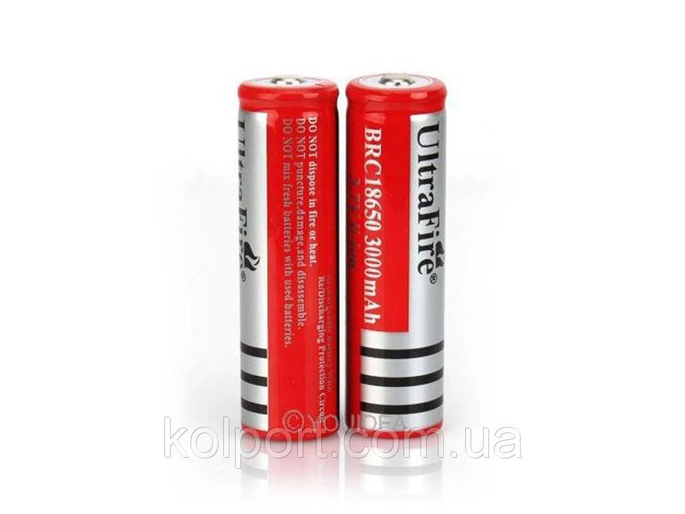 Акумулятор UltraFire 3.7v 18650 3000mAh від компанії Інтернет-магазин "Tovar-plus. Com. Ua" - фото 1