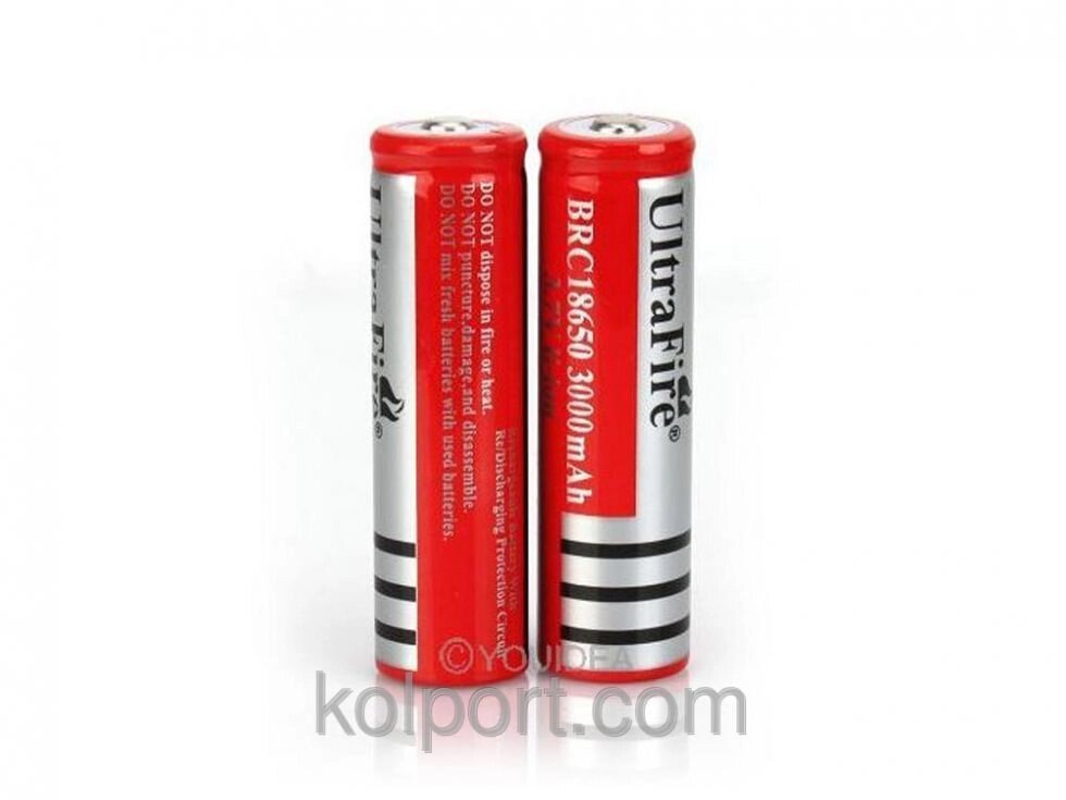 Акумулятор UltraFire 3.7v 18650 3000mAh від компанії Інтернет-магазин "Tovar-plus. Com. Ua" - фото 1