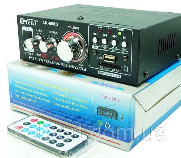 Аудіо підсилювач AK-698D потужності звуку MP3 з караоке від компанії Інтернет-магазин "Tovar-plus. Com. Ua" - фото 1