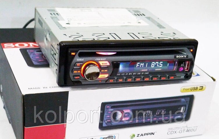 Автомагнітола CDX-GT490U DVD USB Sd MMC знімна панель від компанії Інтернет-магазин "Tovar-plus. Com. Ua" - фото 1