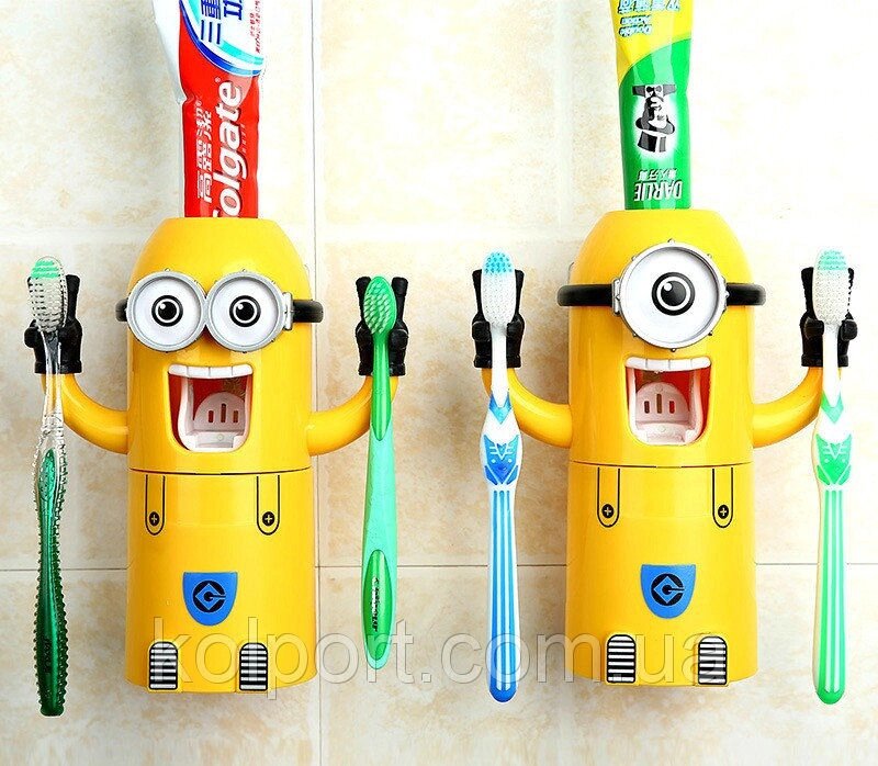Автоматичний дозатор зубної пасти Міньйон від компанії Інтернет-магазин "Tovar-plus. Com. Ua" - фото 1
