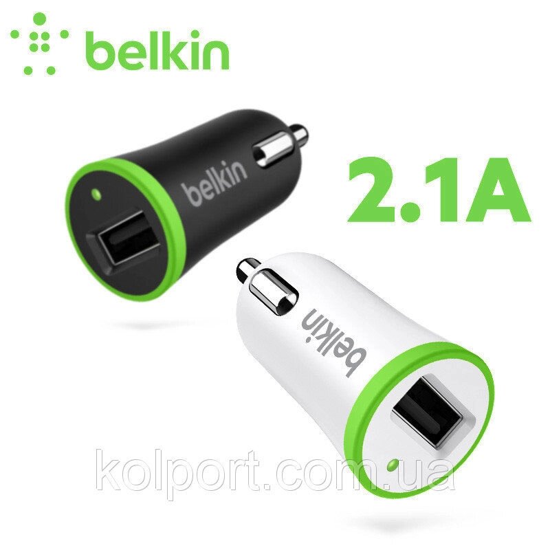 Belkin універсальний USB автомобільний адаптер 2.1A від компанії Інтернет-магазин "Tovar-plus. Com. Ua" - фото 1